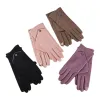 Thickened cashmere touch screen gloves for men and women, winter cold-proof and warm cycling and skiing gloves Item Picture